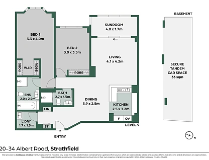 191/20-34 Albert Road, Strathfield, Inner West, 2 ห้องนอน, 2 ห้องน้ำ, Apartment