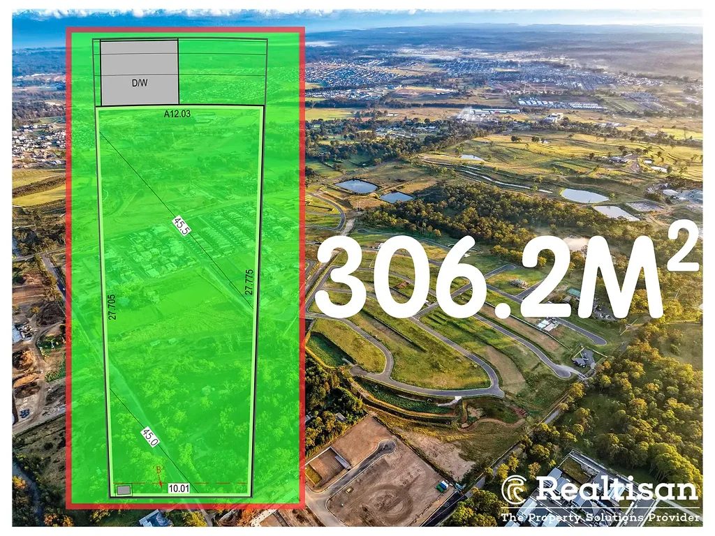 Rouse Hill REGISTERED NORTH-FACING LAND | 306.2M² | 12M FRONTAGE | ELEVATED POSITION WITH BLUE MOUNTAINS VIEWS | BUILD NOW IN THRIVING WEST ROUSE HILL 2155