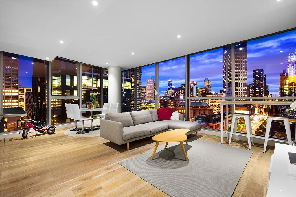 Melbourne 2Zimmer Stylish Smart Home Living with Breathtaking City Views in 'Concept Blue'
