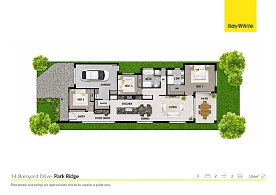 फ्लोर प्लान - 14 Barnyard Drive, Park Ridge, QLD 4125