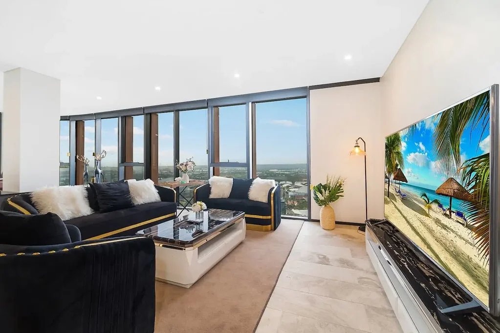 Sydney Olympic Park 4chambre Divine Penthouse Living with Uninterrupted Panoramic Views