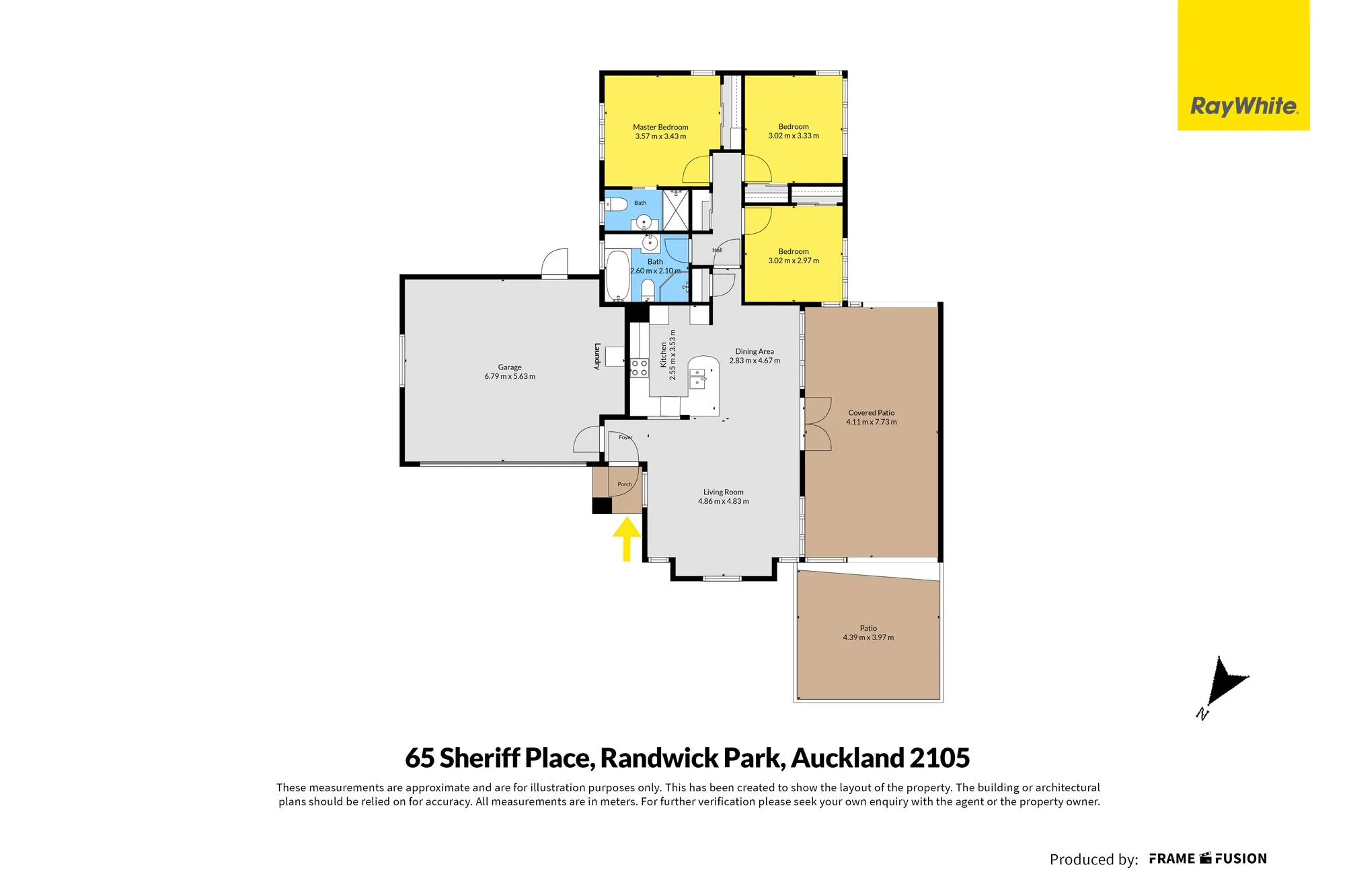65 Sheriff Place, Randwick Park, Manukau City, 3 Bedrooms, 2 Bathrooms, House