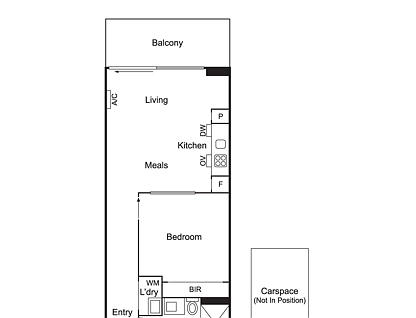 105/41 Nott Street, Port Melbourne, Melbourne CBD, 1部屋, 1バスルーム, Apartment