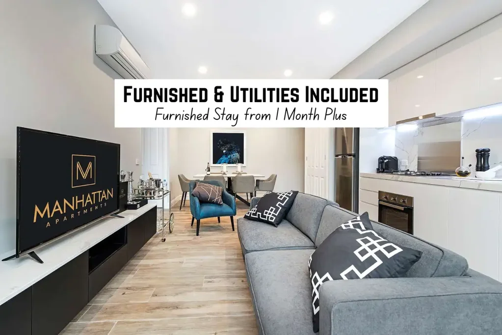 'Manhattan Apts' - Furnished inc utilities, Wi-Fi. Stay 1 mth+