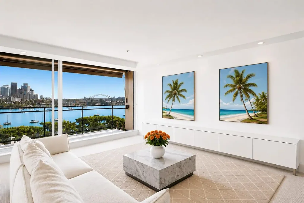 STUNNING EXECUTIVE APARTMENT WITH PANORAMIC HARBOUR VIEWS