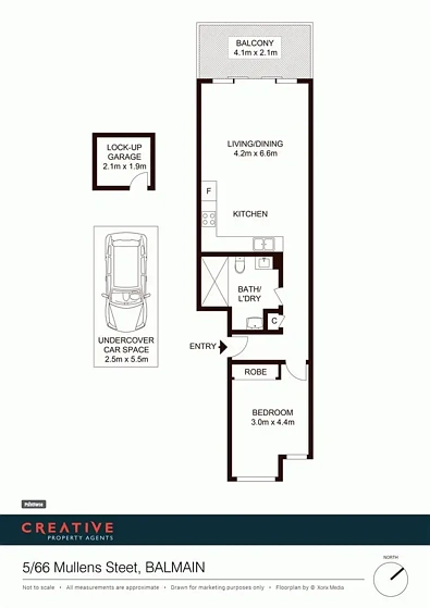 5/66 Mullens Street, Balmain, NSW 2041, 1 રૂમ, 1 બાથરૂમ, Apartment