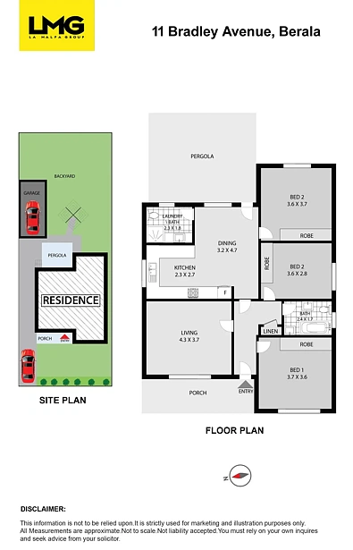 11 Bradley Avenue, Berala, NSW 2141, 3房, 2浴, House