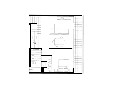 Plano ng Bahay - 910/55 Queens Road, Melbourne, VIC 3004