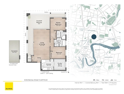4/26 Barlow Street, Clayfield, Brisbane - Northern Region , 3 Schlafzimmer, 2 Badezimmer, Apartment