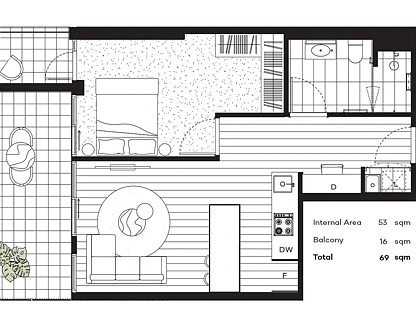 101/67-69 High Street, Preston, VIC 3072, 1 ਕਮਰੇ, 1 ਬਾਥਰੂਮ, Apartment