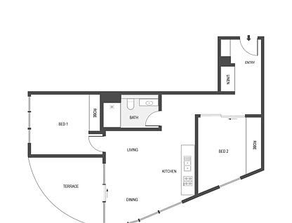 809/1 Grazier Lane, Belconnen, Belconnen District, 2房, 1浴, Apartment