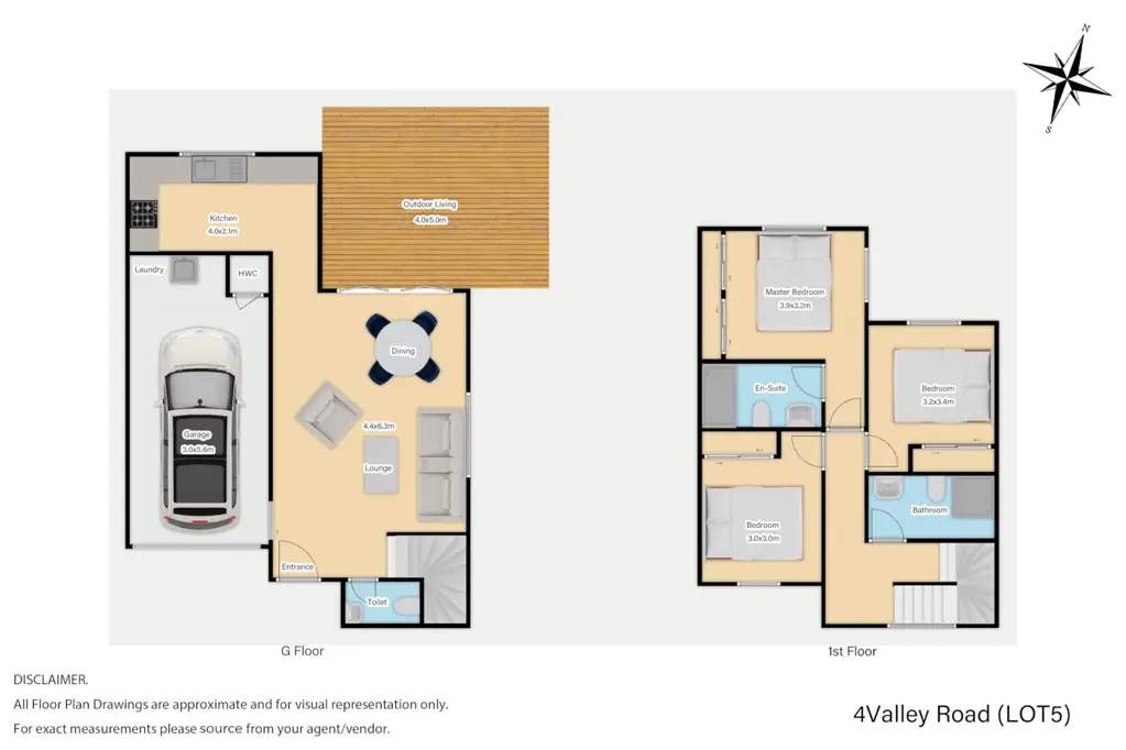 Pukekohe 3部屋 Brand New Home in Tranquillity