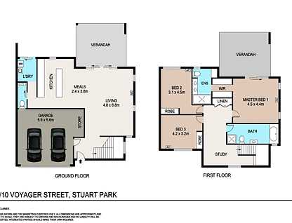 3/10 Voyager Street, Stuart Park, NT 820, 3 침실, 2 욕실, Townhouse