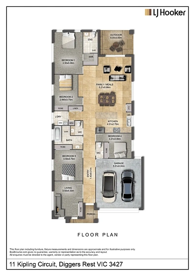 11 Kipling Circuit, Diggers Rest, VIC 3427, 5房, 2浴, House