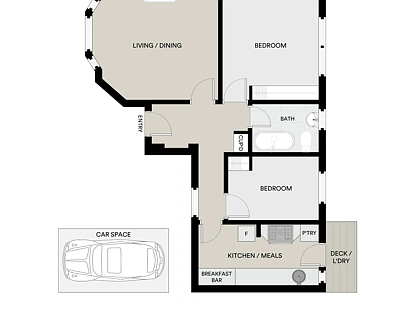 7/68 Goldsmith Street, Elwood, Melbourne CBD, 2房, 1浴, Apartment