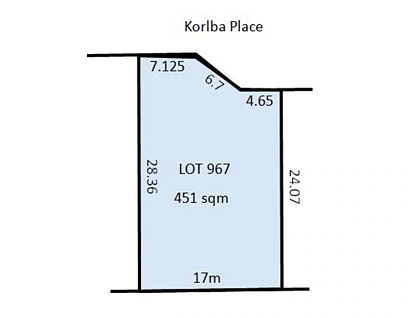Lot 967, Korlba Place, Southern River, South East Perth, 0房, 0浴, Section