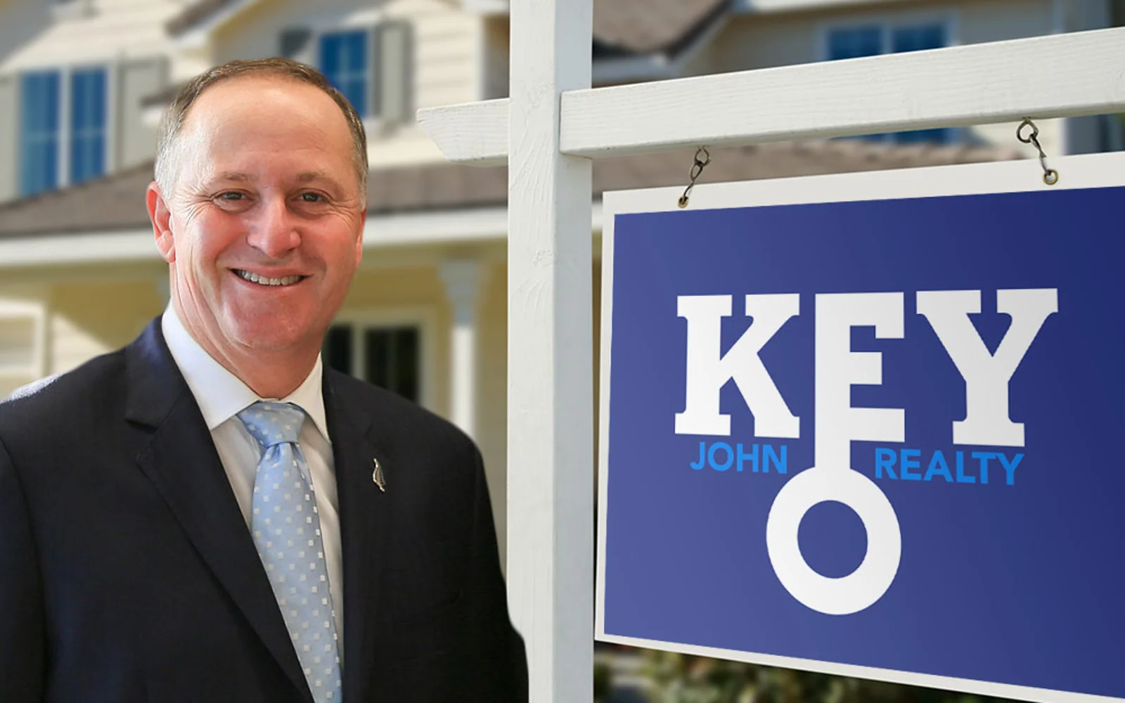新西兰前总理John Key不爱江山爱卖房! 宣布成立John Key Realty 中介公司
