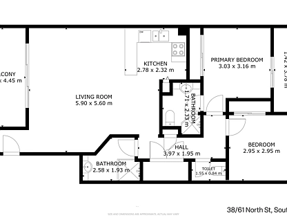 38/61 North Street, Southport, Gold Coast, 2 Bedrooms, 2 Bathrooms, Apartment