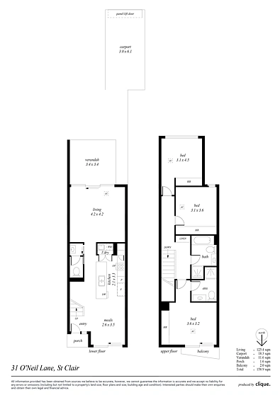 户型图 - 31 O'neil Lane, St Clair, SA 5011