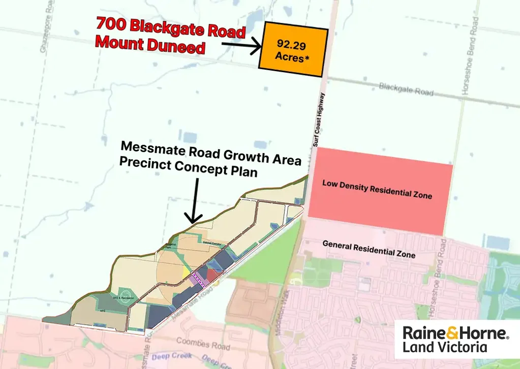 Mount Duneed PRIME 92.29-ACRE CORNER LANDHOLDING WITH DUAL FRONTAGE & FUTURE GROWTH UPSIDE (STCA)