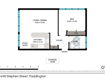 H/40 Stephen Street, Paddington, NSW 2021, 1房, 1浴, 公寓