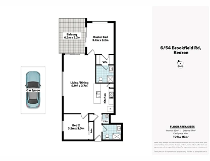 6/54 Brookfield Road, Kedron, Durie Hill, 2房, 2浴, Apartment