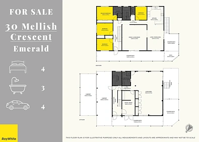 Plano ng Bahay - 30 Mellish Crescent, Emerald, QLD 4720