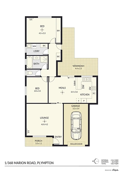 1/368 Marion Road, Plympton, SA 5038, 2房, 1浴, Unit