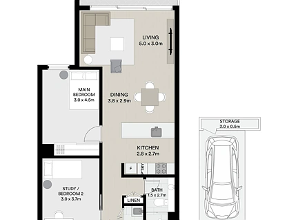 4.204/16-18 Hannah Street, Beecroft, Upper North Shore, 1 침실, 1 욕실, Apartment
