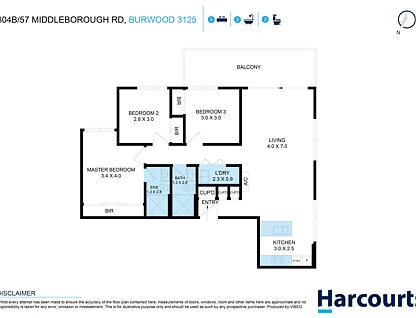304B/57 Middleborough Road, Burwood, Inner East Melbourne, 3 Bedrooms, 2 Bathrooms, Apartment