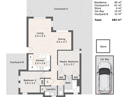 8/55 Wellington Street, East Perth, Perth CBD, 2 Kuwarto, 1 Banyo, Apartment
