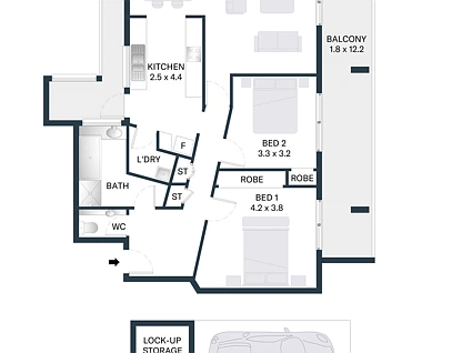 11/5 Westminster Avenue, Dee Why, Northern Beaches, 2 कमरे, 1 बाथरूम, Apartment