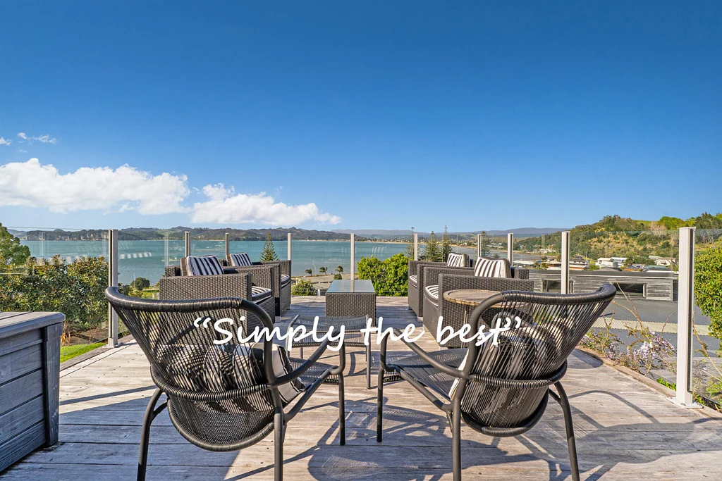 Whitianga 4બેડરૂમ PANORAMIC OCEAN BAY: SUN STYLE PLUS WALK BEACH
