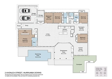 Plano ng Palapag - 2 Avonlea Street, Murrumba Downs, QLD 4503