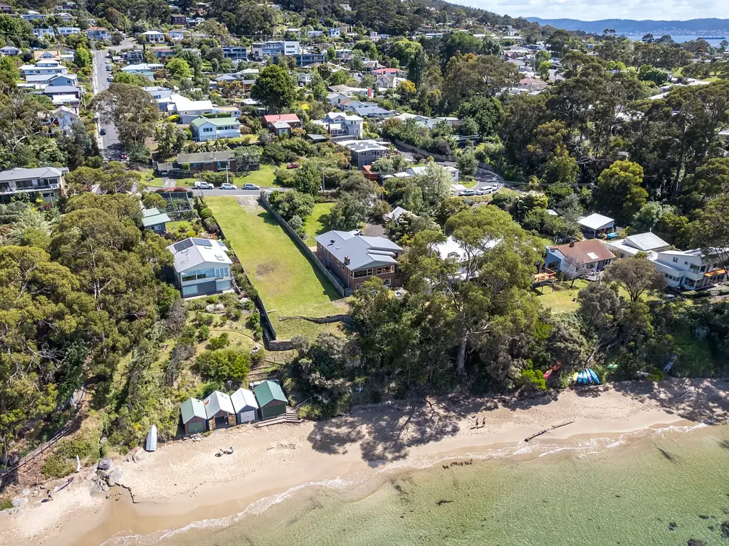 Taroona  The best vacant land in Greater Hobart, with stunning views and its own boatshed!
