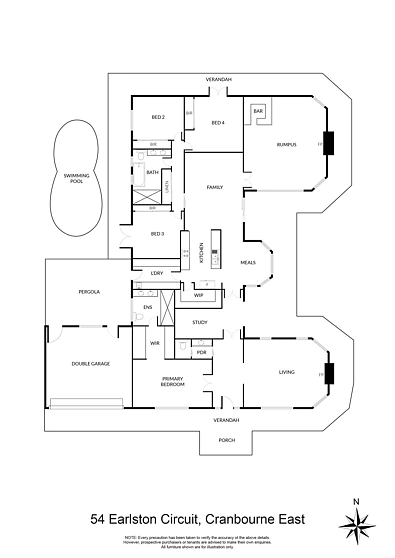 Plano ng Bahay - 54 Earlston Circuit, Cranbourne, VIC 3977