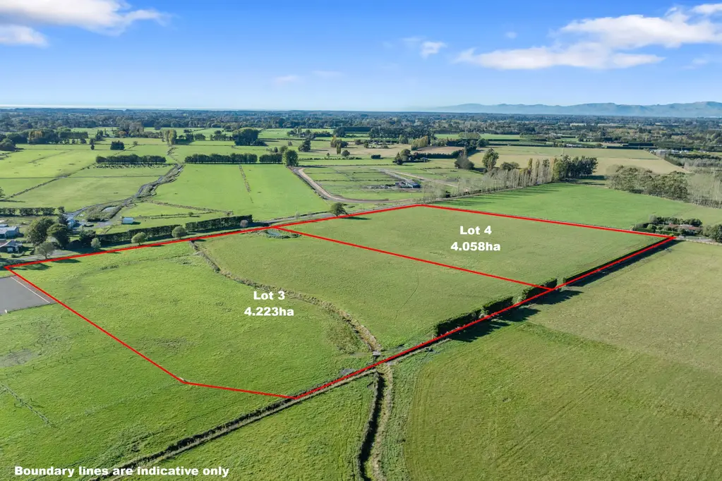 Ohoka Two titled 4ha lots - take your pick!