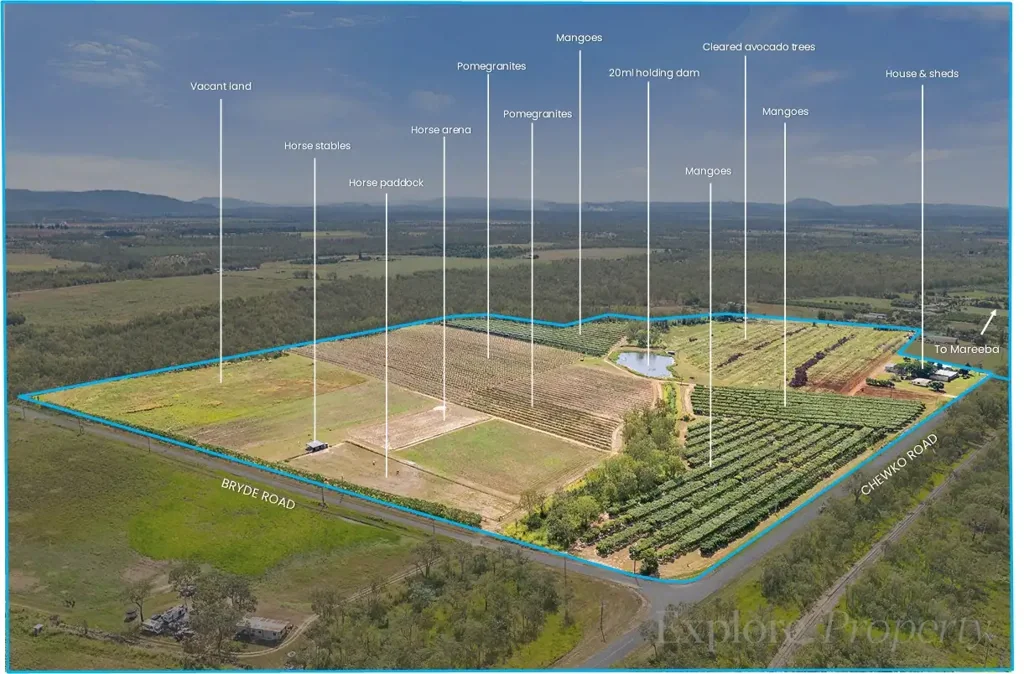Mareeba POMEGRANITES & MANGOES - 81 ACRE FARM, 5.8KM FROM MAREEBA'S CBD!
