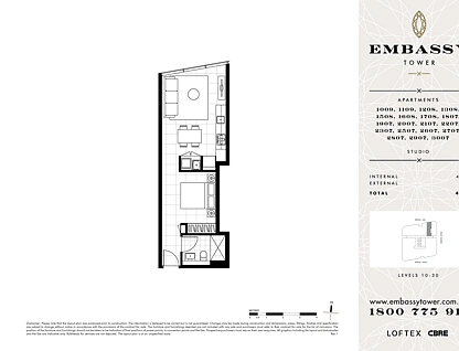 1508/1 Marshall Avenue, St Leonards, Lower North Shore, 1房, 1浴, Apartment
