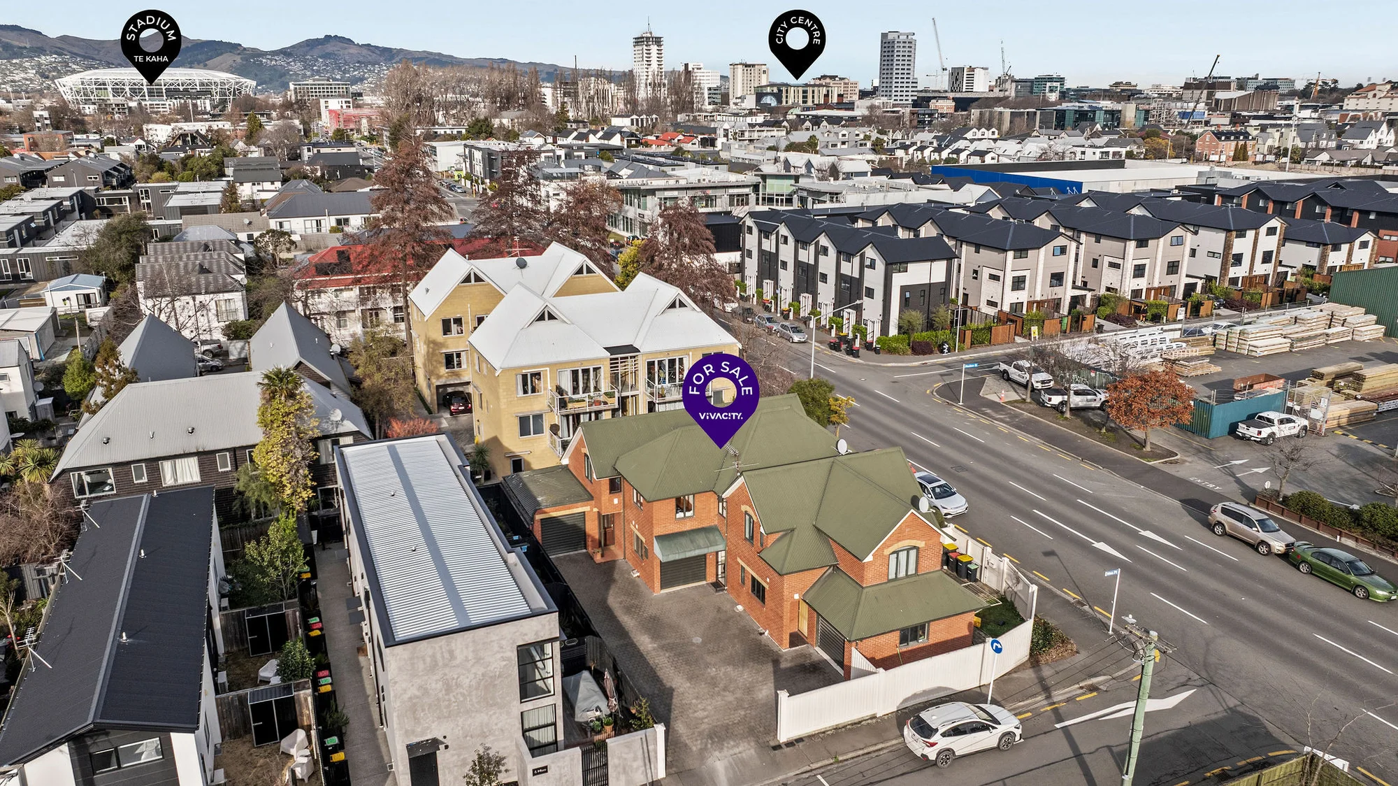 Christchurch Central 3ห้องนอน Freehold Freedom With a Garage