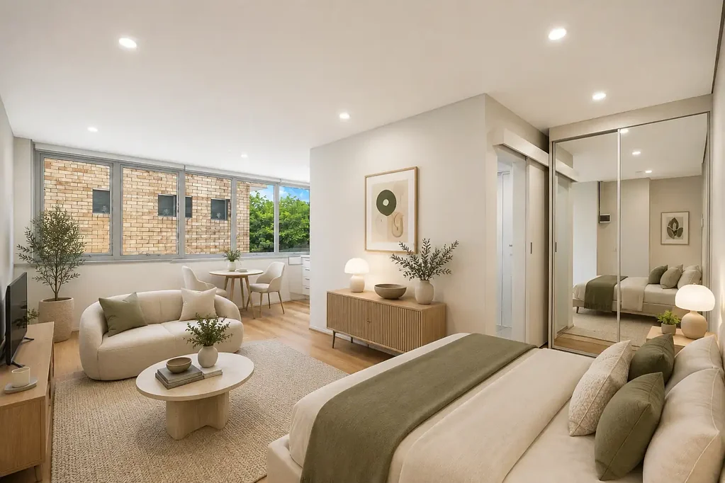 Stylish Studio Apartment Moments from Westfield & Transport