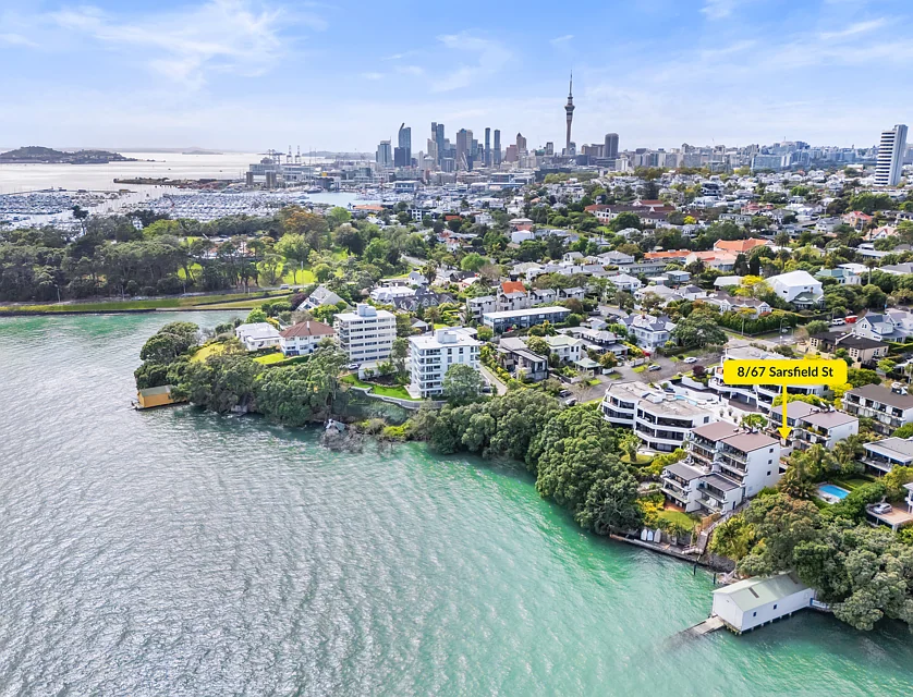 8/67 Sarsfield Street, Herne Bay, Auckland City, 1房, 1浴, 公寓