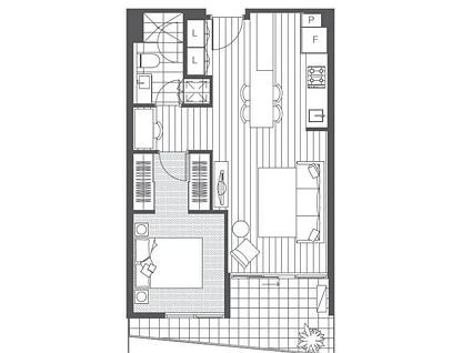 212/9 Dryburgh Street, West Melbourne, Melbourne CBD, 1 Bedrooms, 1 Bathrooms, Apartment