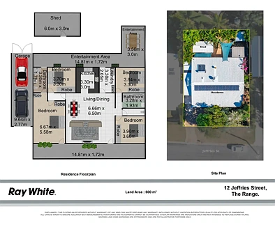 12 Jeffries Street, The Range, QLD 4700, 4 રૂમ, 2 બાથરૂમ, House