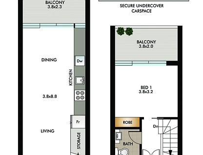 14/142-144 Francis Street, Bondi Beach, Eastern Suburbs, 1 phòng ngủ, 1 phòng tắm, Apartment