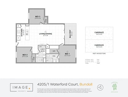 4205/1-7 Waterford Court, Bundall, Gold Coast, 3 غرف, 2 حمامات, Apartment