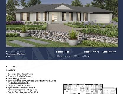 Lot 2/34 Williams Road, Horsham, Horsham, 4 कमरे, 2 बाथरूम, House
