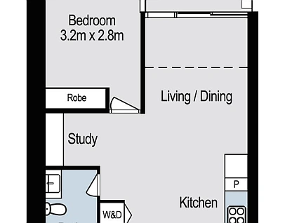 2407/60 Kavanagh Street, Southbank, Melbourne CBD, 1房, 1浴, Apartment