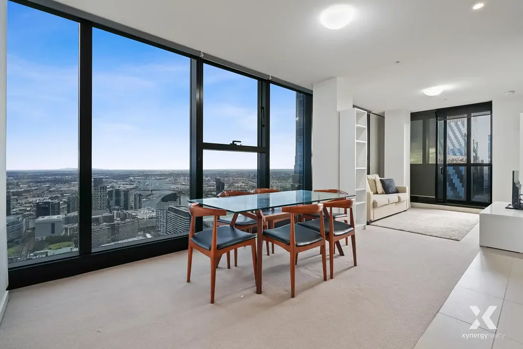Luxurious 59th Floor Apartment in Collins St with City Views - Fully Furnished!