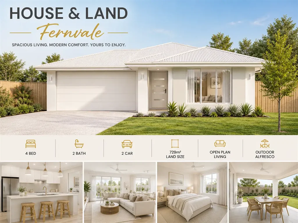 Fernvale 4Habitaciones Secure Your New House & Land Package  in Fern Vale - Limited Lots Available